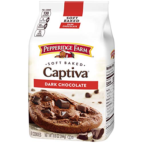 Pepperidge Farm Soft Baked Captiva Dark Chocolate Brownie Cookies