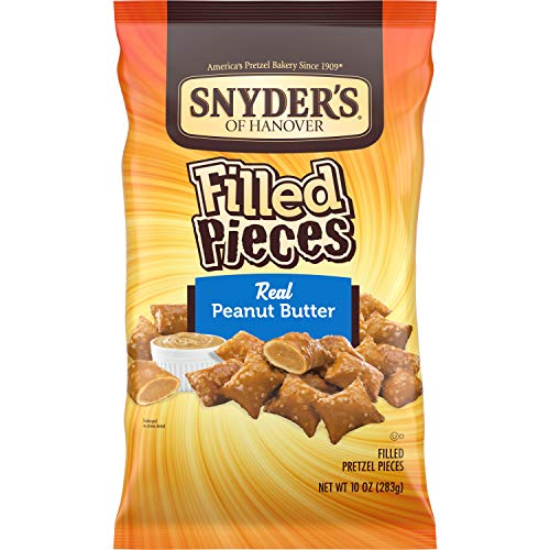 Snyder's Of Hanover Filled Pretzels, Peanut Butter, 10 Ounce (Pack of 4)