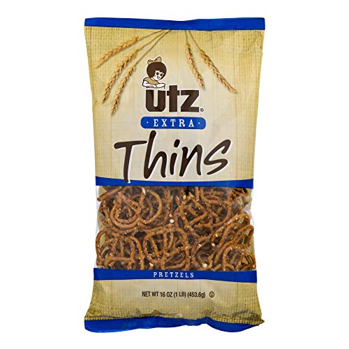 Utz Thin Pretzels, 16 Ounce (4 Pack)