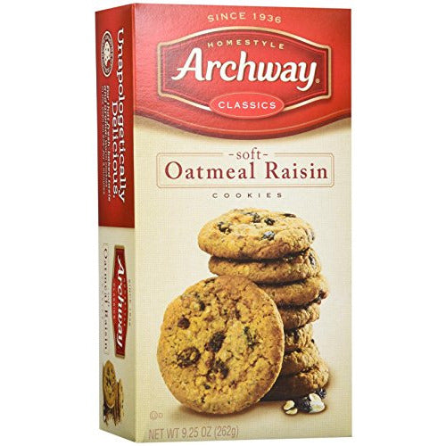 Archway Classic Soft Oatmeal Raisin Cookies, 9.25 Ounce (1 Pack)
