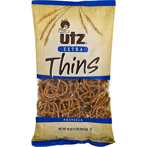 Utz Thin Pretzels, 16 Ounce (4 Pack)