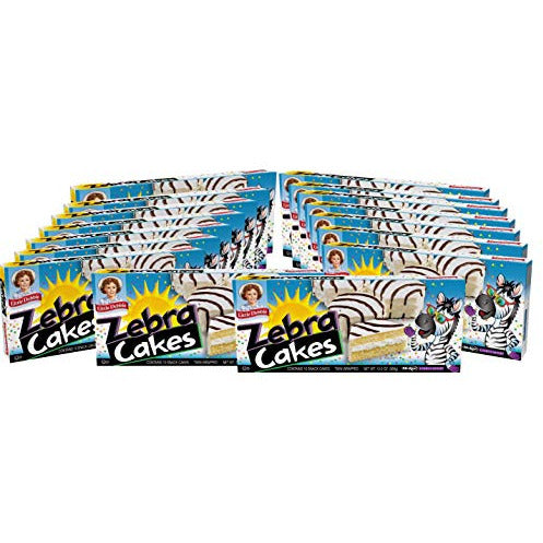 Little Debbie Zebra Cakes, 16 Boxes, 80 Twin-Wrapped Yellow Cakes