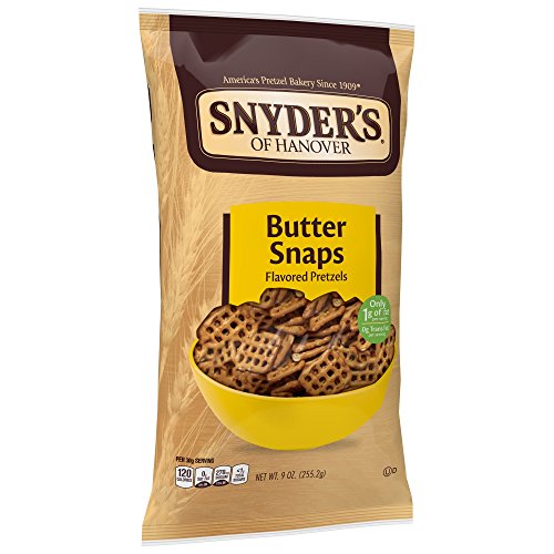 Snyder's of Hanover Pretzels, Butter Snaps, 9 Ounce (Pack of 12)
