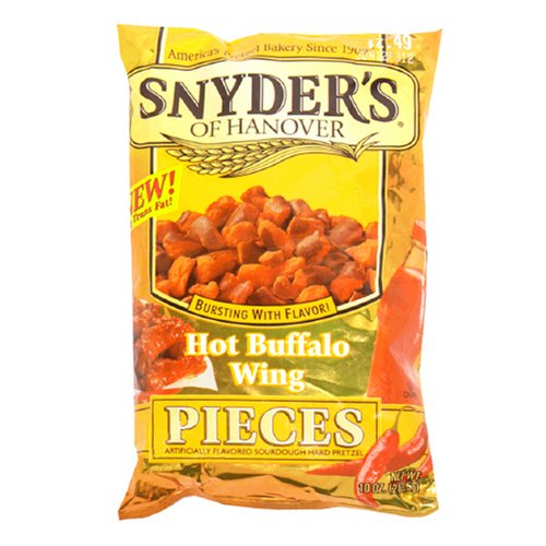 Snyder's of Hanover Hot Buffalo Wing Pretzel Pieces, 10-Ounce Packages (Pack of 12)