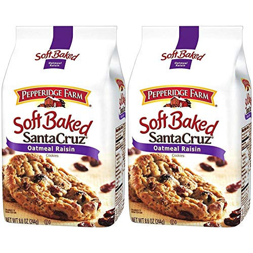 Pepperidge Farm Soft Baked Cookies - Santa Cruz Oatmeal Raisin - 8.6 oz - 2 Pack