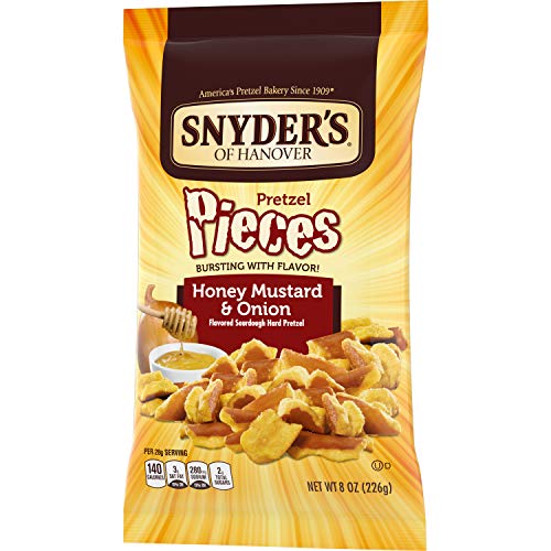 Snyder's PRETZEL PIECES Honey Mustard & Onion 12oz. (Pack of 8)