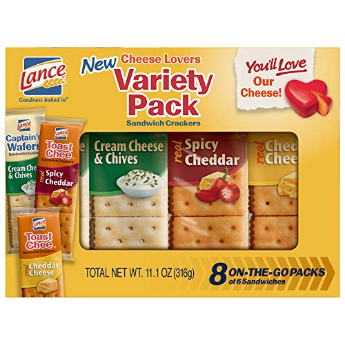 Expect More Lance Cheese Lovers Variety Pack Sandwich Crackers, 6 pk. / 48 Ct