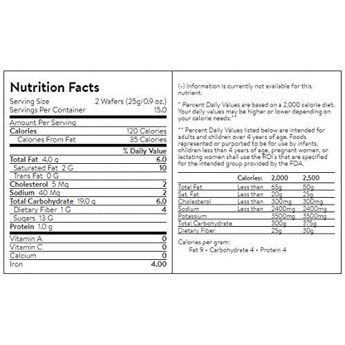 PAck of 6 - Pepperidge Farm Pirourette Rolled Wafers, Chocolate Hazelnut, 13.5 Oz