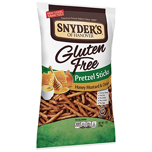 Snyder's Of Hanover Gluten Free Pretzel Sticks Honey Mustard & Onion (Pack of 6)