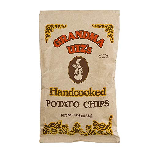 Grandma Utz's Handcooked Potato Chips 8 Oz (Pack of 6)
