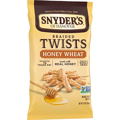 Snyder's Braided Twists Honey Wheat 12oz. (Pack of 5)