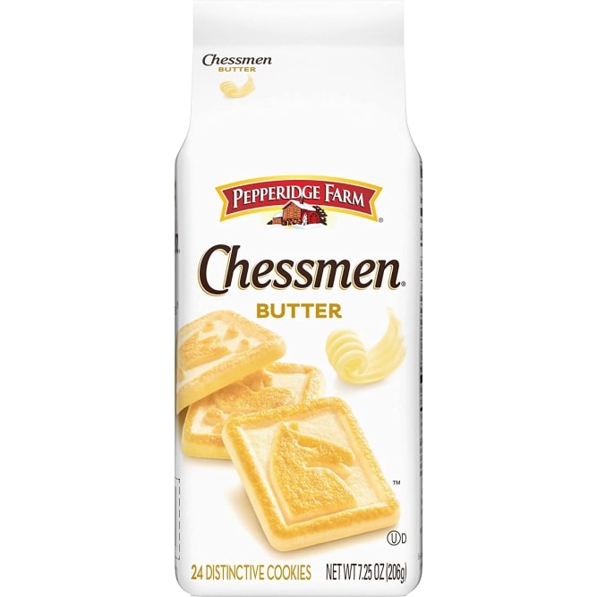 Pepperidge Farm Butter Chessmen Cookies, 7.25-Ounce - Pack of 3
