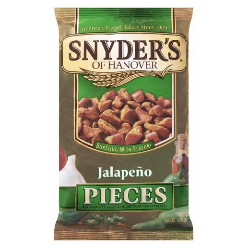 Snyder's of Hanover Jalapeno Pretzel Pieces, 10-Ounce Packages (Pack of 12)