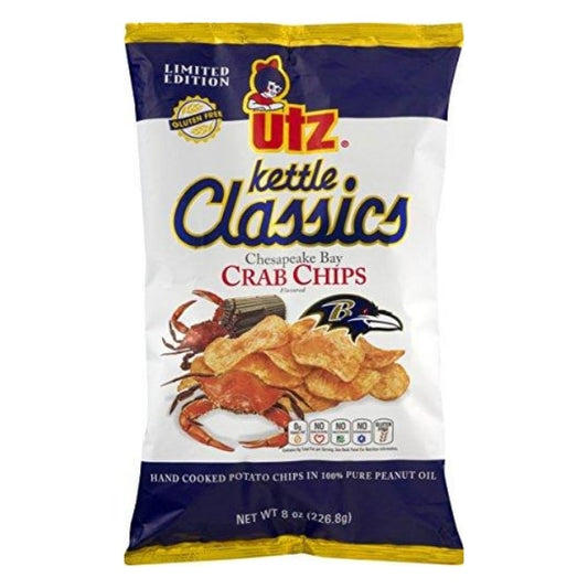 Utz Kettle Classics Chesapeake Bay Crab Potato Chips 8 oz. Bag