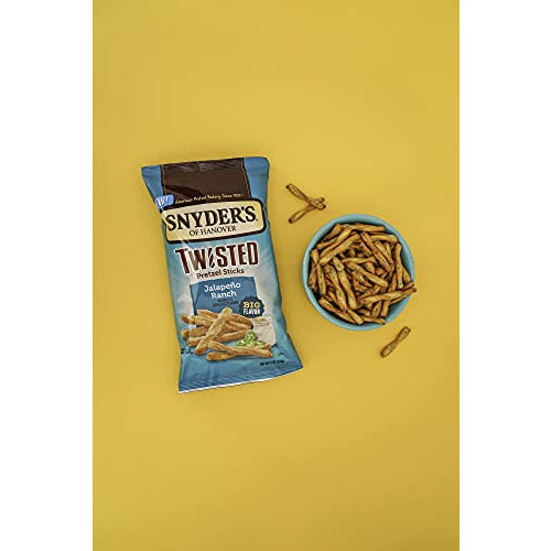 Snyder's Jalapeno Ranch Twisted Pretzels 12oz (Pack of 4)