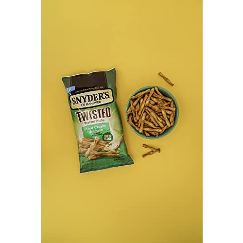 Snyder's Sour Cream & Onion Twisted Pretzels 12oz (Bag of 2)