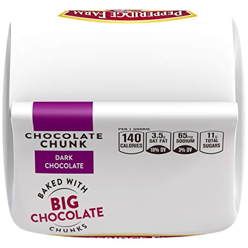 Pepperidge Farm Double Chocolate Nantucket Dark Chocolate Chunk Crispy Cookies 7.75 oz. (Pack of 4) by Pepperidge Farm