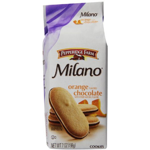 Pepperidge Farm Orange Milano Cookies, 7 Ounce (Pack of 8)