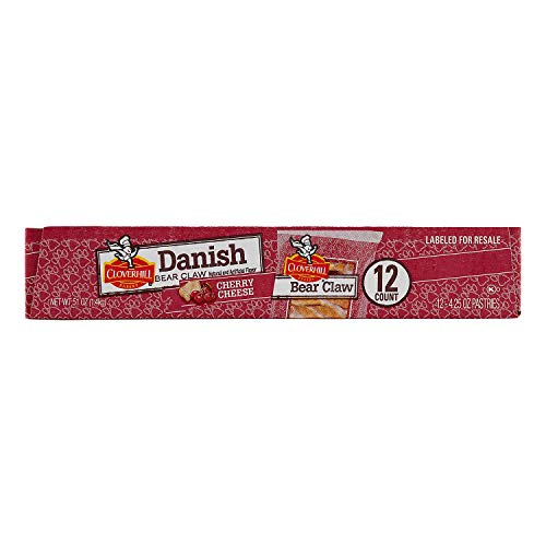 Cloverhill Cherry and Cheese Danish 12 count box (1 Pack)
