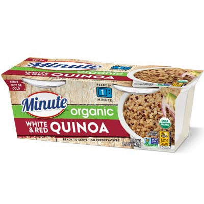 Minute Ready to Serve White & Red Quinoa Rice, 2 - 4.4 oz cups (Pack of 3)