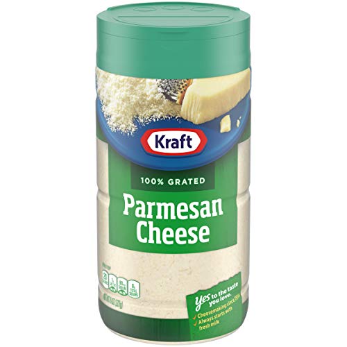 Kraft 100% Grated Parmesan Cheese Shaker (8 oz Bottle), Set of 3
