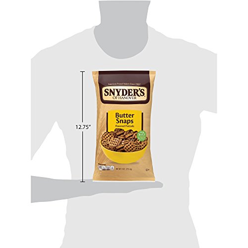 Snyder's of Hanover Pretzels, Butter Snaps, 9 Ounce (Pack of 12)