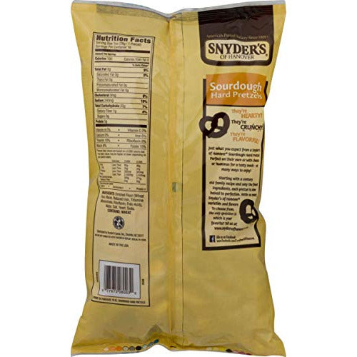 Snyder's of Hanover Family Size Pretzels 16 oz. Bags (Sourdough Hard, 4 Bags)
