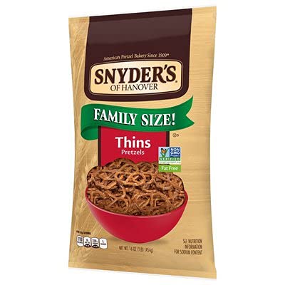 Snyder's Thin Pretzels 16oz (Bag of 4)