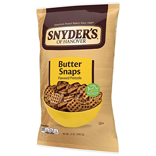 Snyder's of Hanover, Butter Snaps Pretzels, 12 Ounce (3 Bags)