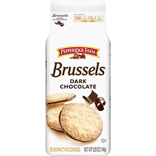 Pepperidge Farm Brussels Distinctive Cookies 5.25 oz (Pack of 6)