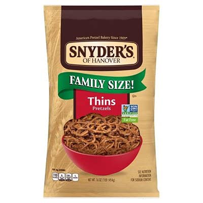 Snyder's Thin Pretzels 16oz (Bag of 4)