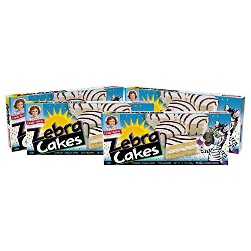 Little Debbie Zebra Cakes, Contains 10 Snack Cakes (Twin Wrapped) - 4 Pack