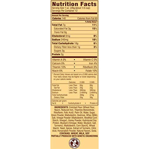 Snyder's of Hanover Pretzel Pieces Variety Pack - Two Delicious Flavors - Honey Mustard & Onion Pretzel Pieces (12 oz) and Cheddar Cheese Pretzel Pieces (8 oz) - Healthy Snacks (Pack of 2 bags)
