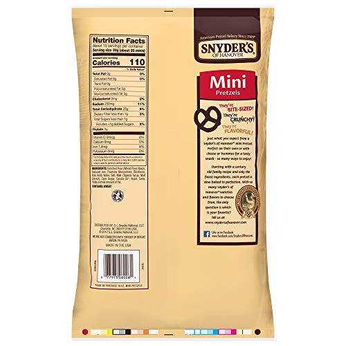 Snyder's of Hanover Mini Pretzel - 16 oz - 2 pk