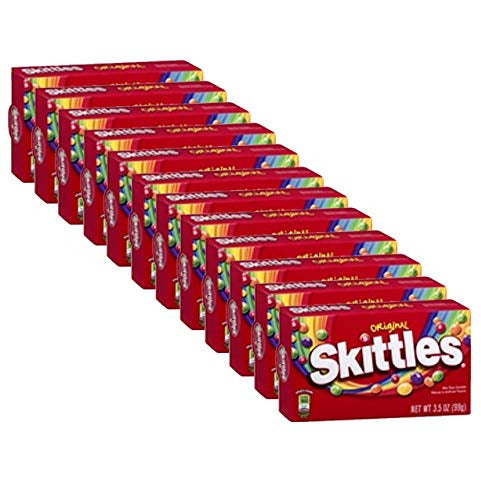 Skittles Bite-Size Candies 12 Count Theater Box- Perfect for movie night!