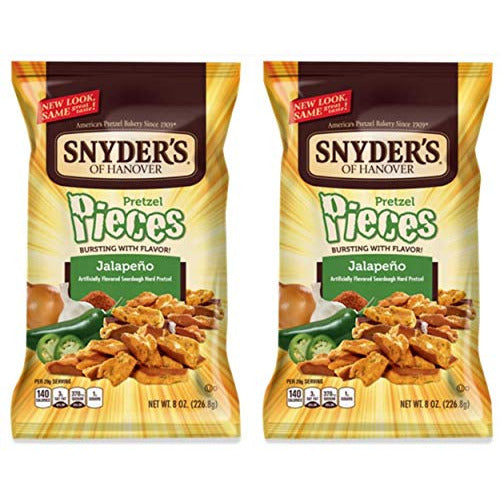 Snyder's of Hanover Pretzel Pieces - Jalapeno Flavor 8 Ounce (2 Pack)