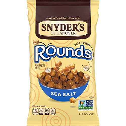 Snyder's of Hanover Pretzels, Rounds, Sea Salt, 12 Oz