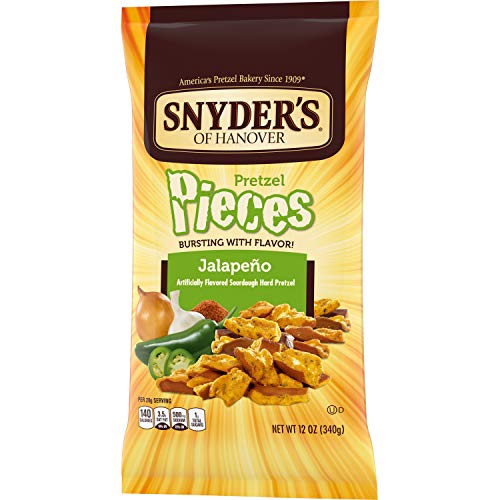 Snyder's JALAPENO PRETZEL PIECES 12oz. (Pack of 5)