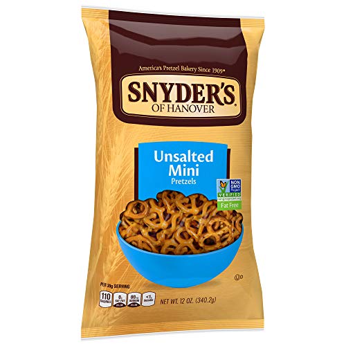 Snyder's of Hanover Mini-Unsalted Pretzel - 12 oz - 2 pk
