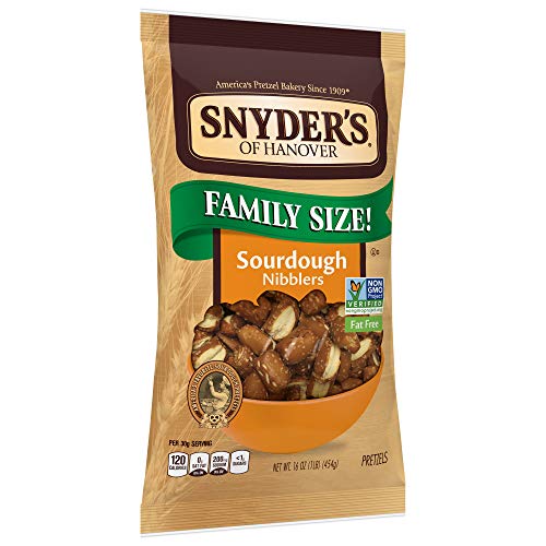 Snyders of Hanover Sourdough Nibbler Pretzels, 16 Ounce Multi-Pack - 3 Count