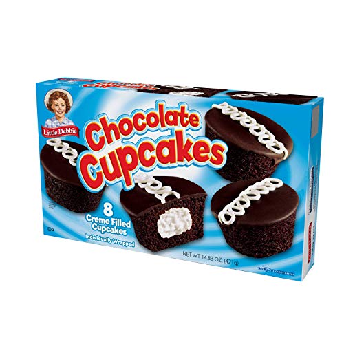 Little Debbie Chocolate Cupcakes 8 Creme Filled Cupcakes by Little Debbie