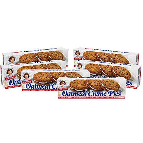 Little Debbie Oatmeal Creme Pies 12 Count Box (2 Boxes) 16.2 OZ