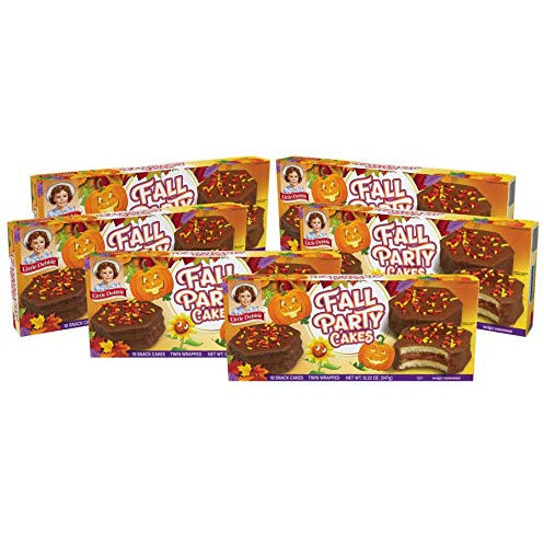 Little Debbie Fall Party Cakes, 6 Boxes, 30 Twin Wrapped Cakes, Chocolate 5 Count