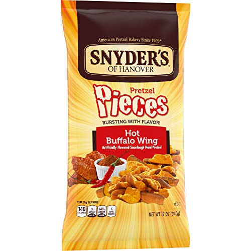 Snyder's of Hanover Hot Buffalo Wing Pretzel Pieces 12oz, pack of 1