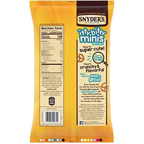 Snyder's Itty Bitty Mini Pretzels 12oz