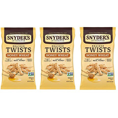 Snyder's Honey Wheat Braided Twists 12oz