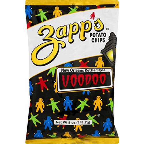 Zapp's Kettle Style Potato Chips - Voodoo Flavor - 5 Oz. (8 Bags)