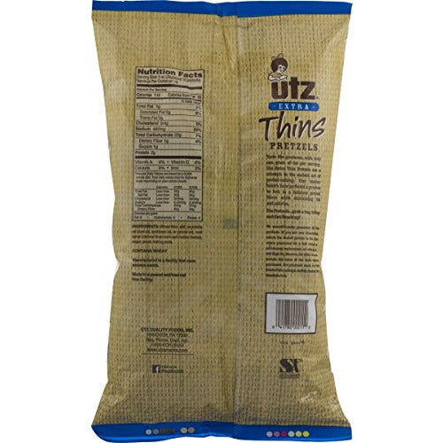 Utz Extra Thins Pretzels 16 oz. Bag