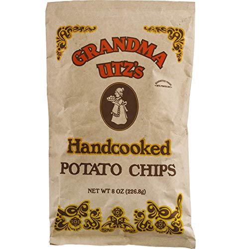 Grandma Utz's Handcooked Potato Chips 8 Oz (Pack of 6)