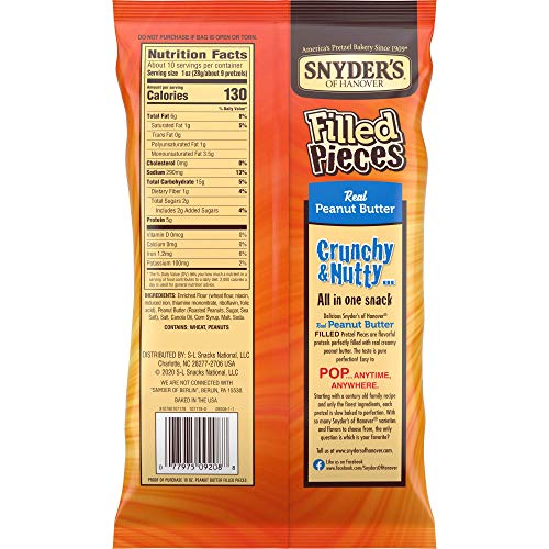 Snyder's Peanut Butter Filled Pretzels 10oz